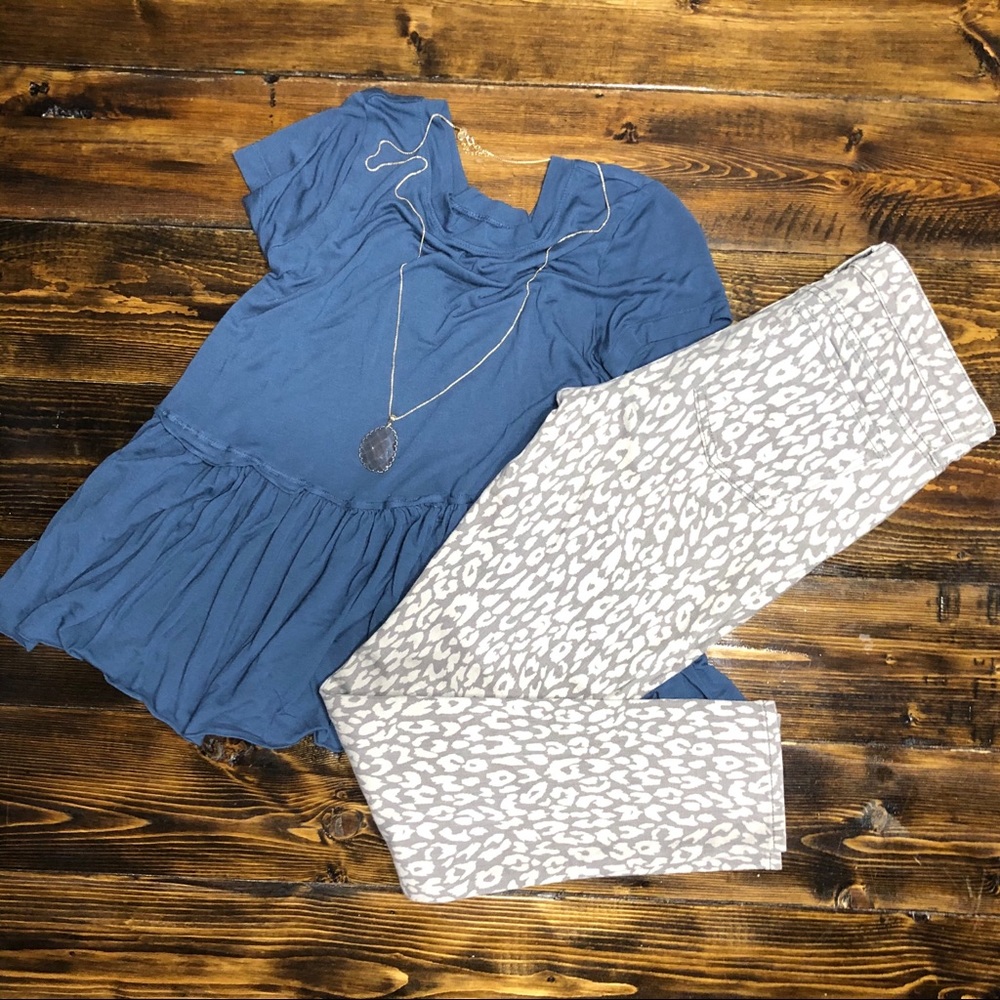 Gap Leopard Cheetah Premium Super Skinny Jeans